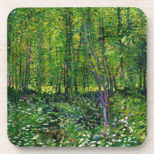 Vincent Van Gogh Trees And Undergrowth Coaster