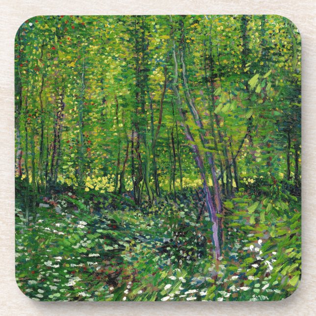 Vincent Van Gogh Trees And Undergrowth Coaster (Front)