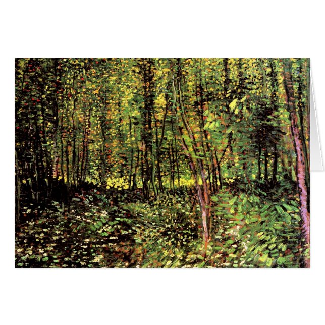 Vincent Van Gogh - Trees And Undergrowth Fine Art (Front Horizontal)