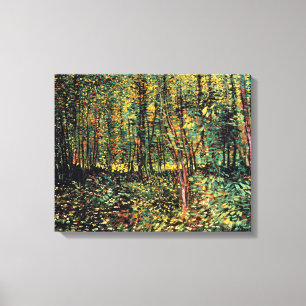 Vincent Van Gogh - Trees And Undergrowth Fine Art Canvas Print