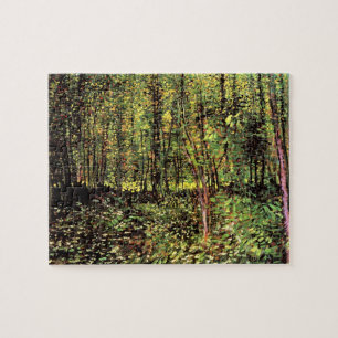 Vincent Van Gogh - Trees And Undergrowth Fine Art Jigsaw Puzzle