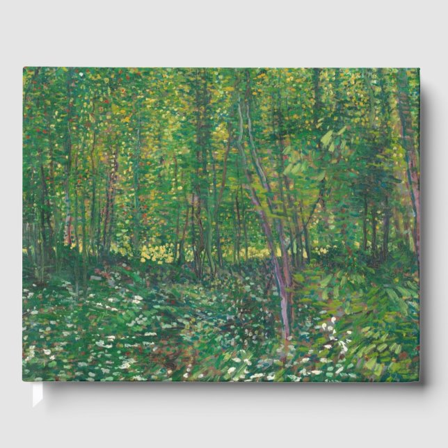 Vincent Van Gogh - Trees And Undergrowth Guest Book (Front)