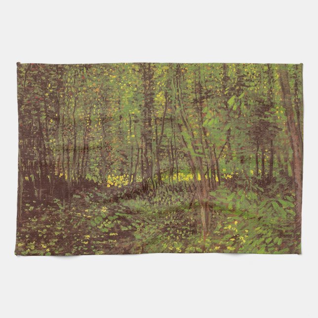 Vincent van Gogh - Trees and Undergrowth Kitchen Towel (Horizontal)
