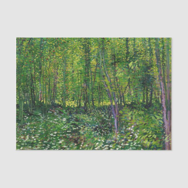 Vincent Van Gogh Trees And Undergrowth Tissue Paper (Front)