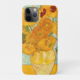 Vincent Van Gogh Twelve Sunflowers In a Vase Art iPhone 11 Pro Case