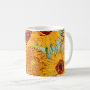 Vincent Van Gogh Twelve Sunflowers In a Vase Art Coffee Mug