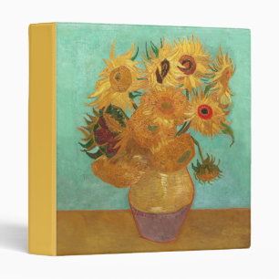 Vincent Van Gogh Twelve Sunflowers In A Vase Binder