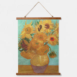 Vincent Van Gogh Twelve Sunflowers In A Vase Hanging Tapestry