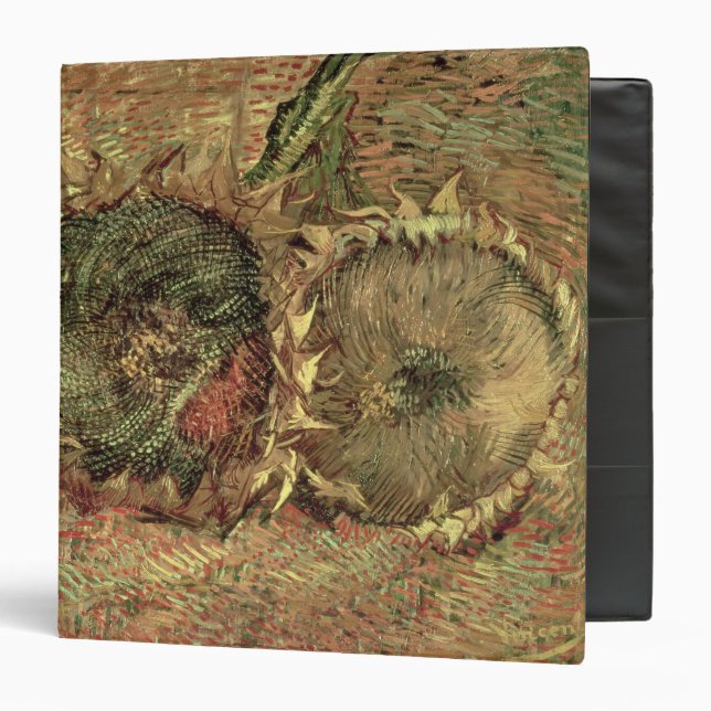 Vincent van Gogh | Two Cut Sunflowers, 1887 Binder (Front/Inside)