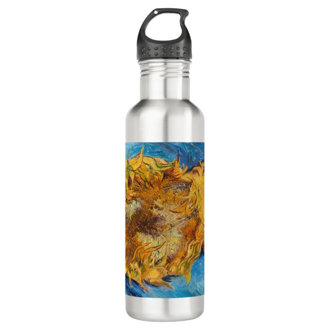 Vincent van Gogh - Two Cut Sunflowers 710 Ml Water Bottle (Front)