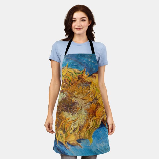 Vincent van Gogh - Two Cut Sunflowers Apron (Worn)