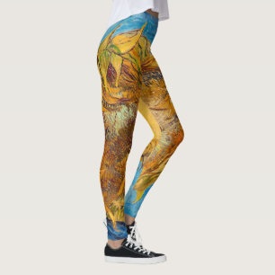 Vincent van Gogh - Two Cut Sunflowers Leggings