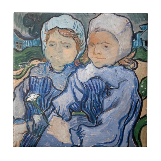 Vincent van Gogh - Two Little Girls Tile (Front)