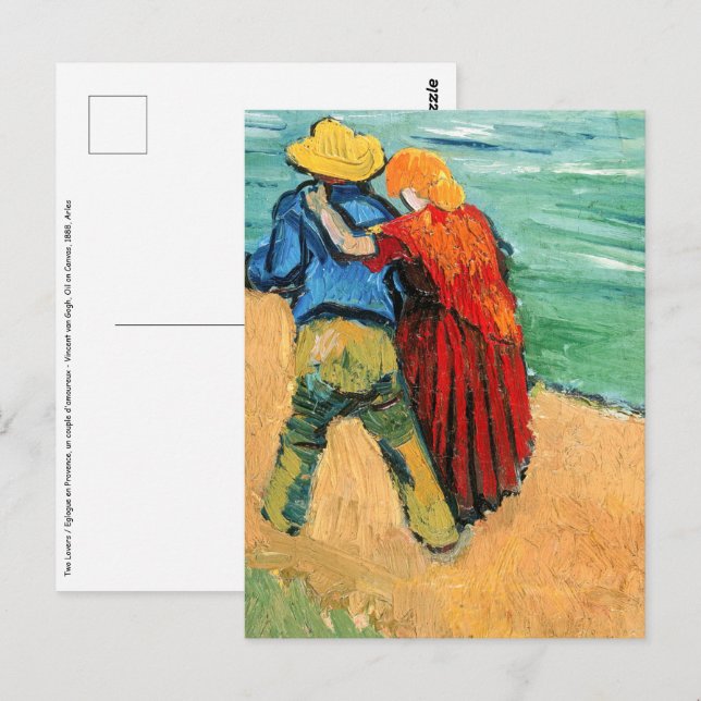 Vincent van Gogh - Two Lovers Postcard (Front/Back)