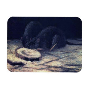 Vincent Van Gogh - Two Rats - Rat Lover Fine Art Magnet