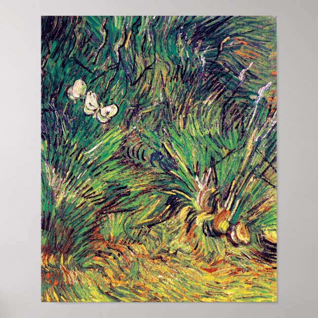Vincent Van Gogh - Two White Butterflies Fine Art Poster (Front)