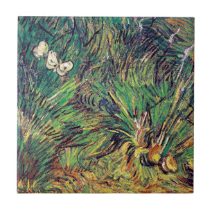 Vincent Van Gogh - Two White Butterflies Fine Art Tile