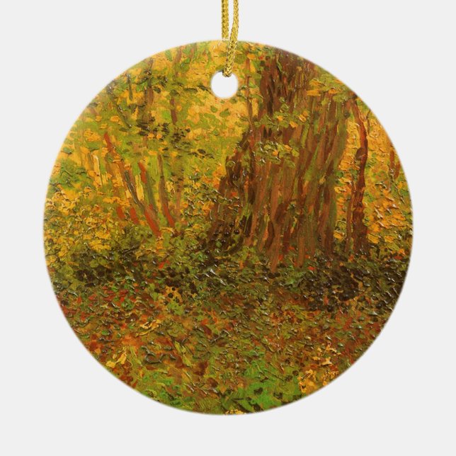 Vincent van Gogh - Undergrowth Ceramic Ornament (Front)