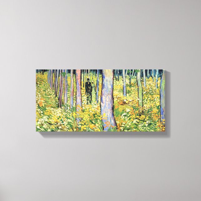 Vincent Van Gogh - Undergrowth With Two Figures Canvas Print (Front)