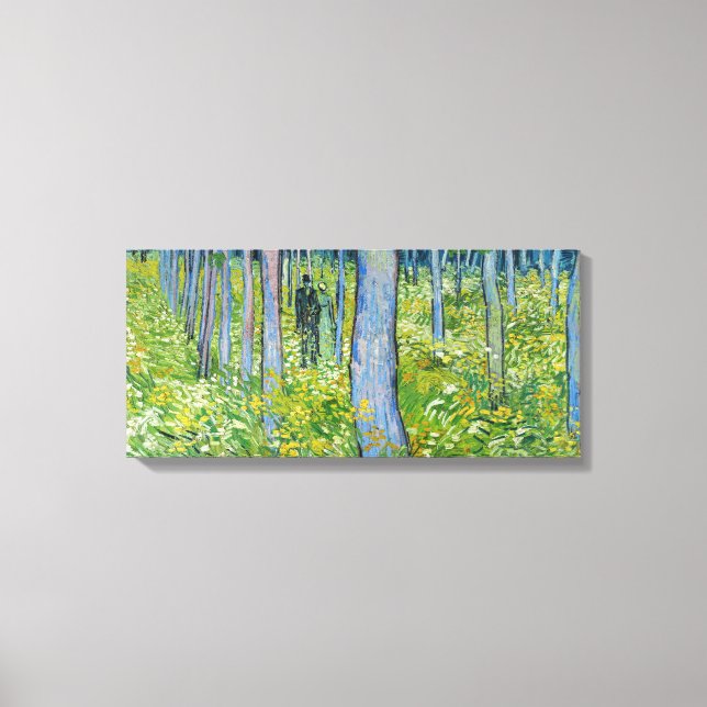 Vincent van Gogh - Undergrowth with Two Figures Canvas Print (Front)