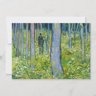 Vincent van Gogh - Undergrowth with Two Figures Invitation