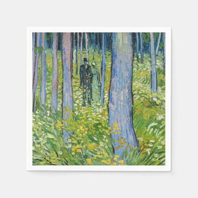 Vincent van Gogh - Undergrowth with Two Figures Napkin (Front)