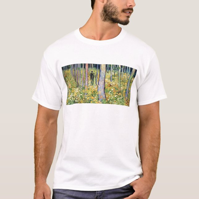 Vincent Van Gogh - Undergrowth With Two Figures T-Shirt (Front)