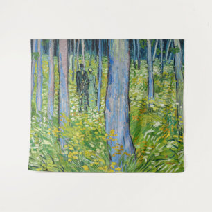 Vincent van Gogh - Undergrowth with Two Figures Tapestry