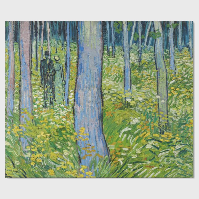 Vincent van Gogh - Undergrowth with Two Figures Wrapping Paper (Flat)