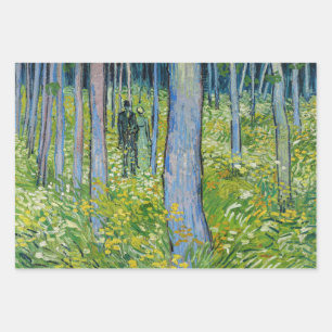 Vincent van Gogh - Undergrowth with Two Figures Wrapping Paper Sheet