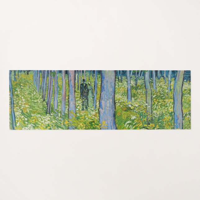 Vincent van Gogh - Undergrowth with Two Figures Yoga Mat (Back (Horizontal))