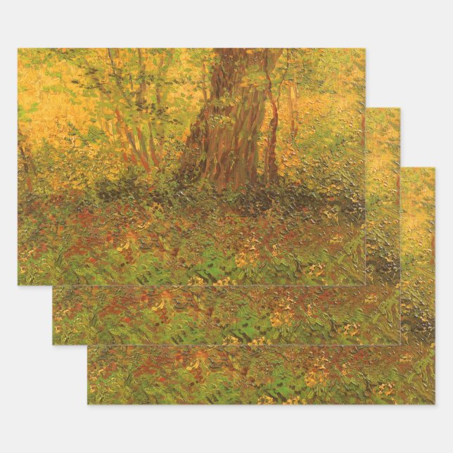 Vincent van Gogh - Undergrowth Wrapping Paper Sheet (Set)