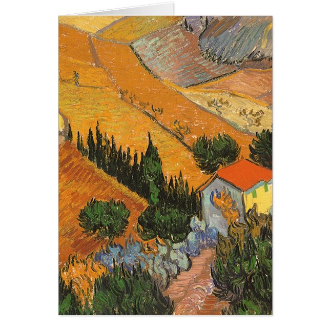 Vincent van Gogh - Vallée avec Plowman (Devant)
