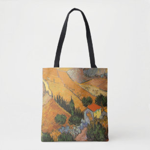Vincent van Gogh - Valley with Plowman Tote Bag