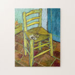 Vincent van Gogh - Van Gogh's Chair Jigsaw Puzzle<br><div class="desc">Van Gogh's Chair - Vincent van Gogh,  1888</div>