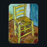 Vincent van Gogh - Van Gogh's Chair Magnet<br><div class="desc">Van Gogh's Chair - Vincent van Gogh,  1888</div>