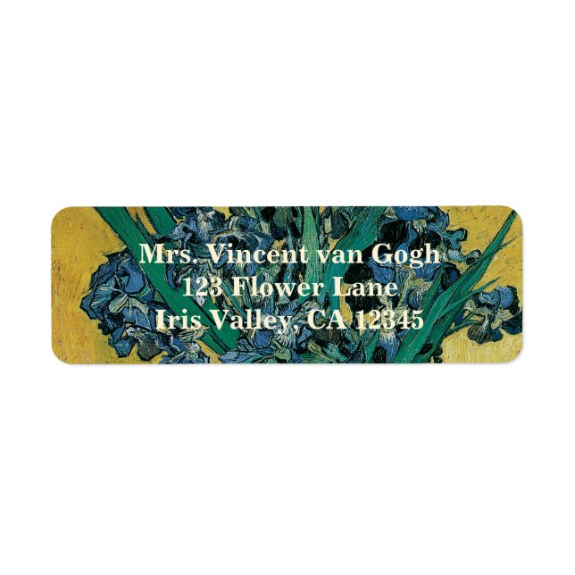 Vincent van Gogh - Vase w Irises Arrière - plan ja (Devant)