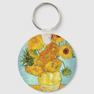 Vincent van Gogh - Vase with 12 Sunflowers Keychain