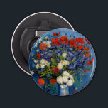 Vincent van Gogh - Vase with Cornflowers & Poppies Bottle Opener<br><div class="desc">Vase with Cornflowers and Poppies - Vincent van Gogh,  Oil on Canvas,  1887,  Paris</div>