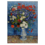 Vincent van Gogh - Vase with Cornflowers & Poppies Cutting Board<br><div class="desc">Vase with Cornflowers and Poppies - Vincent van Gogh,  Oil on Canvas,  1887,  Paris</div>