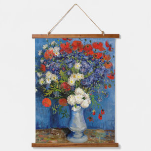 Vincent van Gogh - Vase with Cornflowers & Poppies Hanging Tapestry