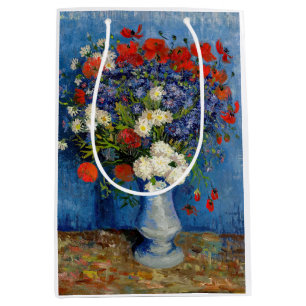 Vincent van Gogh - Vase with Cornflowers & Poppies Medium Gift Bag