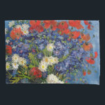 Vincent van Gogh - Vase with Cornflowers & Poppies Pillowcase<br><div class="desc">Vase with Cornflowers and Poppies - Vincent van Gogh,  Oil on Canvas,  1887,  Paris</div>