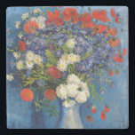 Vincent van Gogh - Vase with Cornflowers & Poppies Stone Coaster<br><div class="desc">Vase with Cornflowers and Poppies - Vincent van Gogh,  Oil on Canvas,  1887,  Paris</div>