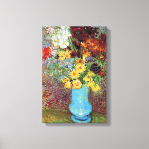 Vincent Van Gogh - Vase With Daisies And Anemones Canvas Print