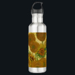 Vincent van Gogh - Vase with Fifteen Sunflowers 710 Ml Water Bottle<br><div class="desc">Vase with Fifteen Sunflowers / Vase avec quinze tournesols - Vincent Van Gogh,  August 1888 - Sunflowers 1888 fouth version (F454)</div>