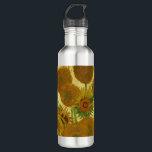 Vincent van Gogh - Vase with Fifteen Sunflowers 710 Ml Water Bottle<br><div class="desc">Vase with Fifteen Sunflowers / Vase avec quinze tournesols - Vincent Van Gogh,  August 1888 - Sunflowers 1888 fouth version (F454)</div>