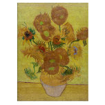 Vincent van Gogh - Vase with Fifteen Sunflowers Cutting Board<br><div class="desc">Vase with Fifteen Sunflowers / Vase avec quinze tournesols - Vincent Van Gogh,  January1889 - Sunflowers 1889 repetition of fouth version (F458)</div>
