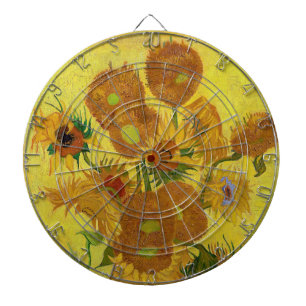 Vincent van Gogh - Vase with Fifteen Sunflowers Dartboard
