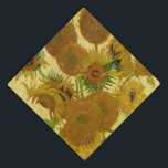 Vincent van Gogh - Vase with Fifteen Sunflowers Graduation Cap Topper<br><div class="desc">Vase with Fifteen Sunflowers / Vase avec quinze tournesols - Vincent Van Gogh,  August 1888 - Sunflowers 1888 fouth version (F454)</div>